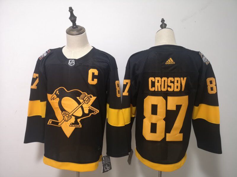 Men Pittsburgh Penguins #87 Crosby Black Adidas Third Edition Adult NHL Jersey->pittsburgh penguins->NHL Jersey